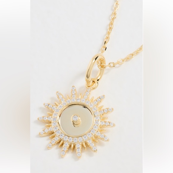 Adina Eden Pavé Medallion Necklace - Picture 1 of 4